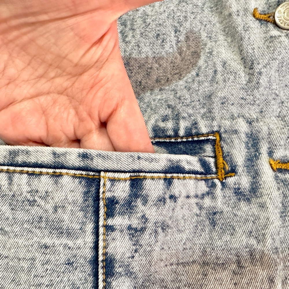 VTG 80s 90s Jordache Denim Vest with Bows - Picture 6 of 16